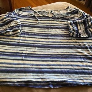 Talbots ombré stopped t-shirt